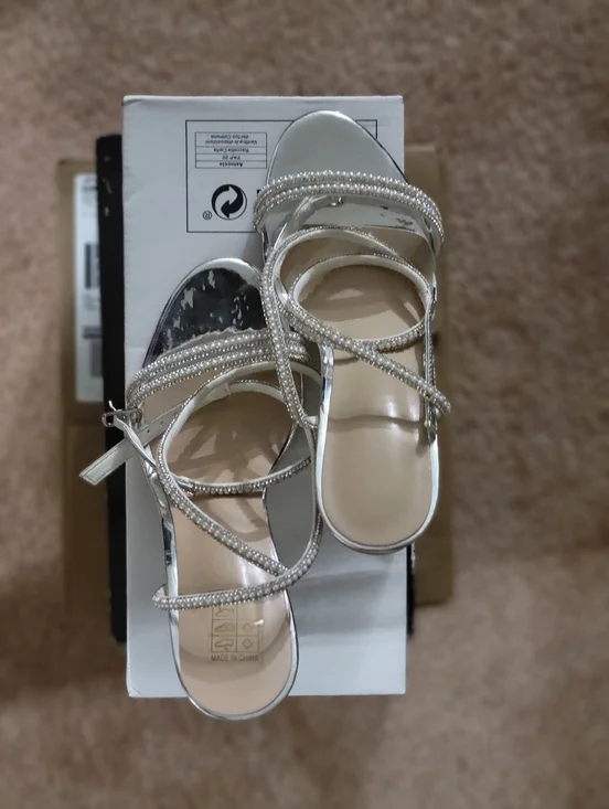 Clear Rhinestone Strap High Heel - Picture 3 of 4